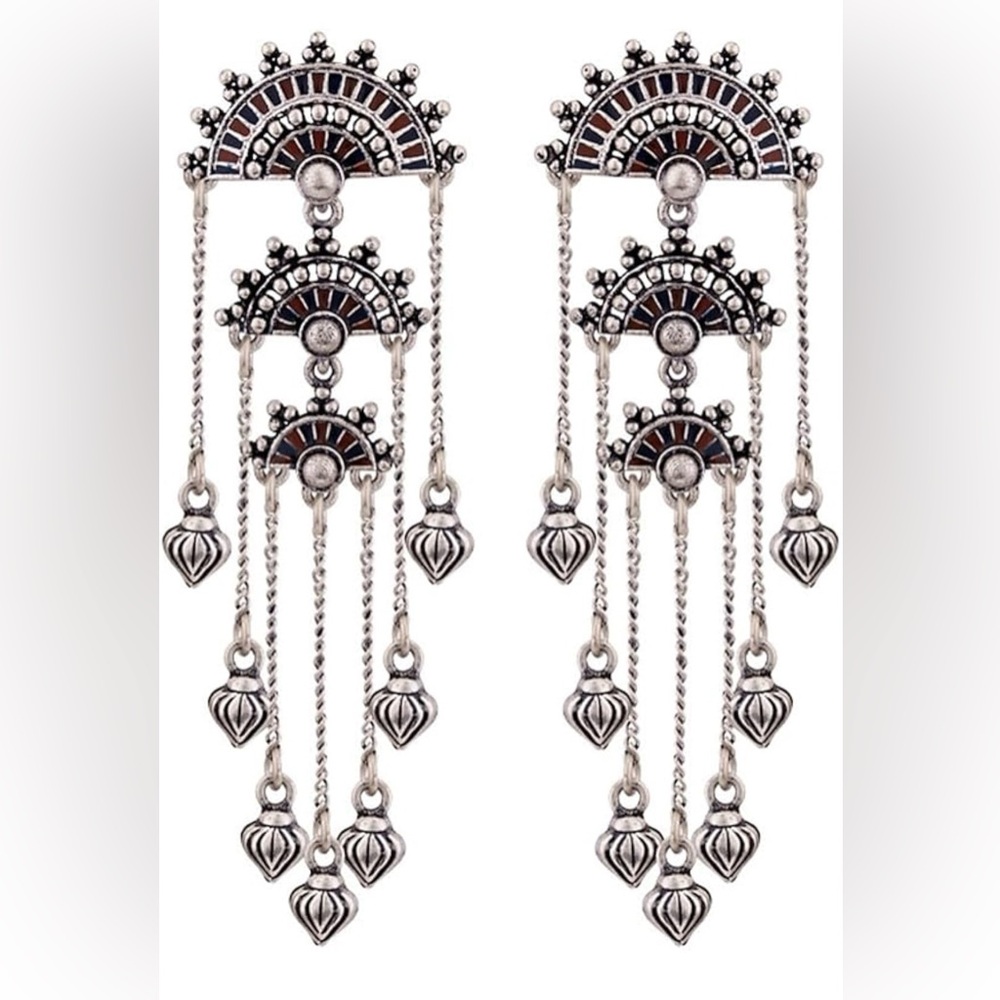 Trendy Jewels Silver Boho Earrings